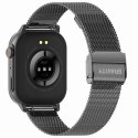 Smartwatch Gravity GT15-4 Niebieski Pasek Silikonowy + Tytanowa Bransoleta Gravity