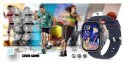 Smartwatch Gravity GT15-4 Niebieski Pasek Silikonowy + Tytanowa Bransoleta Gravity