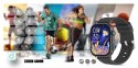 Smartwatch Gravity GT15-5 Czarny Pasek Silikonowy + Tytanowa Bransoleta Gravity