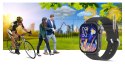 Smartwatch Gravity GT15-5 Czarny Pasek Silikonowy + Tytanowa Bransoleta Gravity