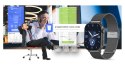 Smartwatch Gravity GT15-5 Czarny Pasek Silikonowy + Tytanowa Bransoleta Gravity