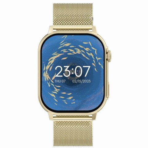 Smartwatch Gravity GT15-7 Różowy Pasek Silikonowy + Złota Bransoleta Gravity Smartwatch Gravity GT15-7 Różowy Pasek Silikonowy + Złota Bransoleta Gravity
