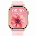 Smartwatch Gravity GT15-7 Różowy Pasek Silikonowy + Złota Bransoleta Gravity