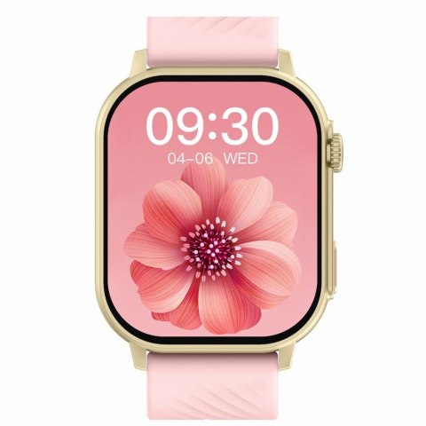Smartwatch Gravity GT15-7 Różowy Pasek Silikonowy + Złota Bransoleta Gravity Smartwatch Gravity GT15-7 Różowy Pasek Silikonowy + Złota Bransoleta Gravity