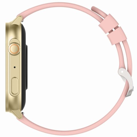 Smartwatch Gravity GT15-7 Różowy Pasek Silikonowy + Złota Bransoleta Gravity Smartwatch Gravity GT15-7 Różowy Pasek Silikonowy + Złota Bransoleta Gravity