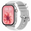 Smartwatch Gravity GT15-8 Szary Pasek Silikonowy + Srebrna Bransoleta Gravity