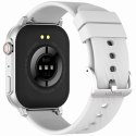 Smartwatch Gravity GT15-8 Szary Pasek Silikonowy + Srebrna Bransoleta Gravity
