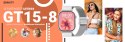 Smartwatch Gravity GT15-8 Szary Pasek Silikonowy + Srebrna Bransoleta Gravity