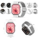 Smartwatch Gravity GT15-8 Szary Pasek Silikonowy + Srebrna Bransoleta Gravity