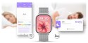 Smartwatch Gravity GT15-8 Szary Pasek Silikonowy + Srebrna Bransoleta Gravity