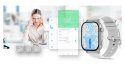 Smartwatch Gravity GT15-8 Szary Pasek Silikonowy + Srebrna Bransoleta Gravity