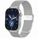 Smartwatch Gravity GT15-9 Czarny Pasek Silikonowy + Srebrna Bransoleta Gravity