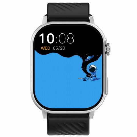 Smartwatch Gravity GT15-9 Czarny Pasek Silikonowy + Srebrna Bransoleta Gravity Smartwatch Gravity GT15-9 Czarny Pasek Silikonowy + Srebrna Bransoleta Gravity