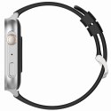Smartwatch Gravity GT15-9 Czarny Pasek Silikonowy + Srebrna Bransoleta Gravity