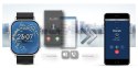 Smartwatch Gravity GT15-9 Czarny Pasek Silikonowy + Srebrna Bransoleta Gravity