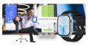 Smartwatch Gravity GT15-9 Czarny Pasek Silikonowy + Srebrna Bransoleta Gravity