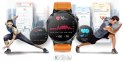Smartwatch Gravity GT21-2 + Pomarańczowy Pasek Silikonowy Gravity