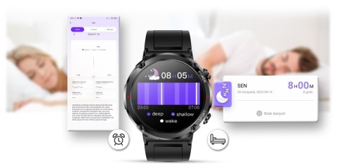 Smartwatch Gravity GT21-5 + Granatowy Pasek Silikonowy Gravity Smartwatch Gravity GT21-5 + Granatowy Pasek Silikonowy Gravity