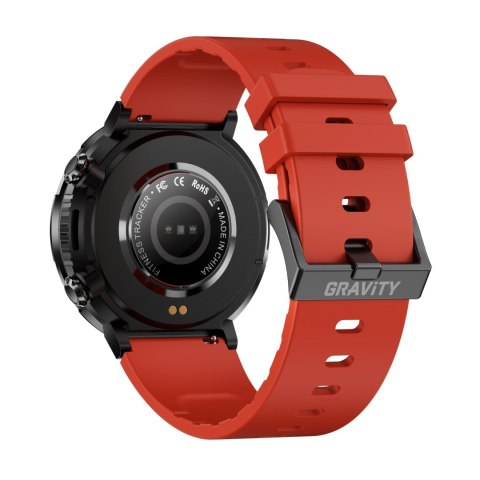 Smartwatch Gravity GT21-6 + Czerwony Pasek Silikonowy Gravity Smartwatch Gravity GT21-6 + Czerwony Pasek Silikonowy Gravity