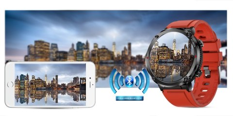Smartwatch Gravity GT21-6 + Czerwony Pasek Silikonowy Gravity Smartwatch Gravity GT21-6 + Czerwony Pasek Silikonowy Gravity