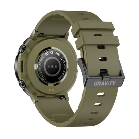 Smartwatch Gravity GT21-7 + Czarny Pasek Silikonowy Gravity Smartwatch Gravity GT21-7 + Czarny Pasek Silikonowy Gravity