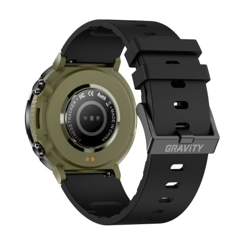 Smartwatch Gravity GT21-7 + Czarny Pasek Silikonowy Gravity Smartwatch Gravity GT21-7 + Czarny Pasek Silikonowy Gravity
