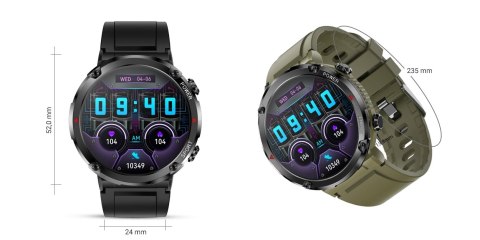 Smartwatch Gravity GT21-7 + Czarny Pasek Silikonowy Gravity Smartwatch Gravity GT21-7 + Czarny Pasek Silikonowy Gravity