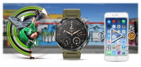 Smartwatch Gravity GT21-7 + Czarny Pasek Silikonowy Gravity Smartwatch Gravity GT21-7 + Czarny Pasek Silikonowy Gravity