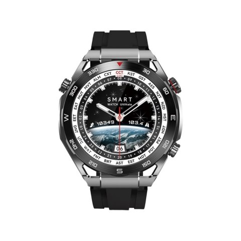 Smartwatch Veltori VT100-1 + Czarny Pasek Silikonowy + Czarny Eko Skóra VELTORI Smartwatch Veltori VT100-1 + Czarny Pasek Silikonowy + Czarny Eko Skóra VELTORI