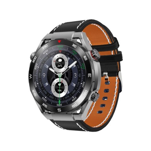 Smartwatch Veltori VT100-1 + Czarny Pasek Silikonowy + Czarny Eko Skóra VELTORI Smartwatch Veltori VT100-1 + Czarny Pasek Silikonowy + Czarny Eko Skóra VELTORI