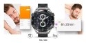 Smartwatch Veltori VT100-1 + Czarny Pasek Silikonowy + Czarny Eko Skóra VELTORI