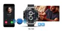 Smartwatch Veltori VT100-1 + Czarny Pasek Silikonowy + Czarny Eko Skóra VELTORI