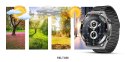 Smartwatch Veltori VT100-1 + Czarny Pasek Silikonowy + Czarny Eko Skóra VELTORI