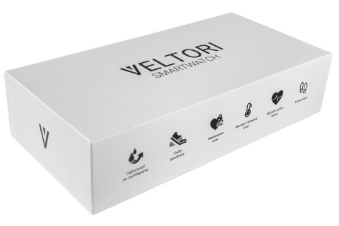 Smartwatch Veltori VT120-1 Czarny Pasek Silikonowy VELTORI Smartwatch Veltori VT120-1 Czarny Pasek Silikonowy VELTORI