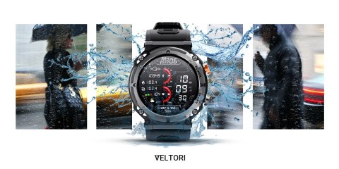 Smartwatch Veltori VT130-1 Czarny Pasek Silikonowy VELTORI Smartwatch Veltori VT130-1 Czarny Pasek Silikonowy VELTORI