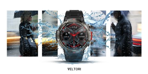 Smartwatch Veltori VT140-1 Czarny Pasek Silikonowy VELTORI Smartwatch Veltori VT140-1 Czarny Pasek Silikonowy VELTORI