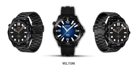 Smartwatch Veltori VT150-1 Czarny Pasek Silikonowy + Czarna Bransoleta VELTORI Smartwatch Veltori VT150-1 Czarny Pasek Silikonowy + Czarna Bransoleta VELTORI