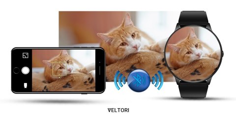 Smartwatch Veltori VT160-1 Czarny Pasek Silikonowy VELTORI Smartwatch Veltori VT160-1 Czarny Pasek Silikonowy VELTORI