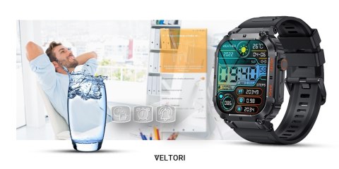 Smartwatch Veltori VT200-1 Czarny Pasek Silikonowy VELTORI Smartwatch Veltori VT200-1 Czarny Pasek Silikonowy VELTORI