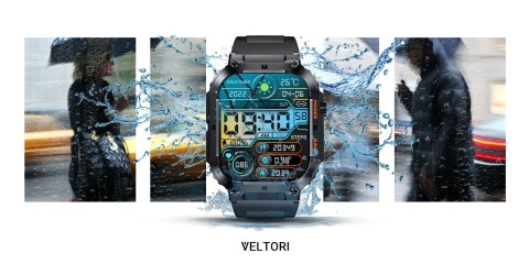 Smartwatch Veltori VT200-1 Czarny Pasek Silikonowy VELTORI Smartwatch Veltori VT200-1 Czarny Pasek Silikonowy VELTORI