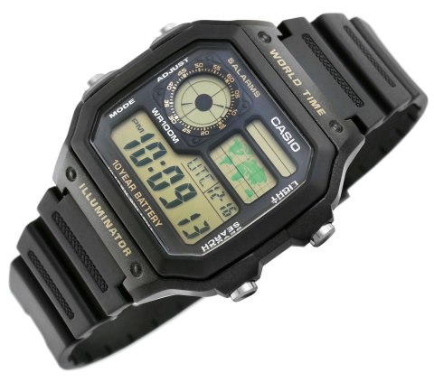 Zegarek Męski CASIO AE-1200WH-1BVDF + BOX CASIO Zegarek Męski CASIO AE-1200WH-1BVDF + BOX CASIO