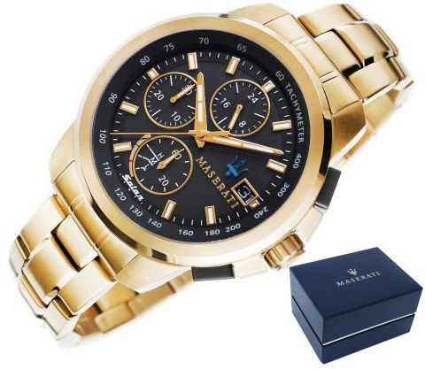 Zegarek Męski Maserati Successo Solar R8873645002 + BOX Maserati Zegarek Męski Maserati Successo Solar R8873645002 + BOX Maserati