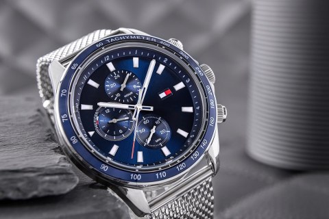 Zegarek Męski Tommy Hilfiger Miles 1792018 + BOX Tommy Hilfiger Zegarek Męski Tommy Hilfiger Miles 1792018 + BOX Tommy Hilfiger